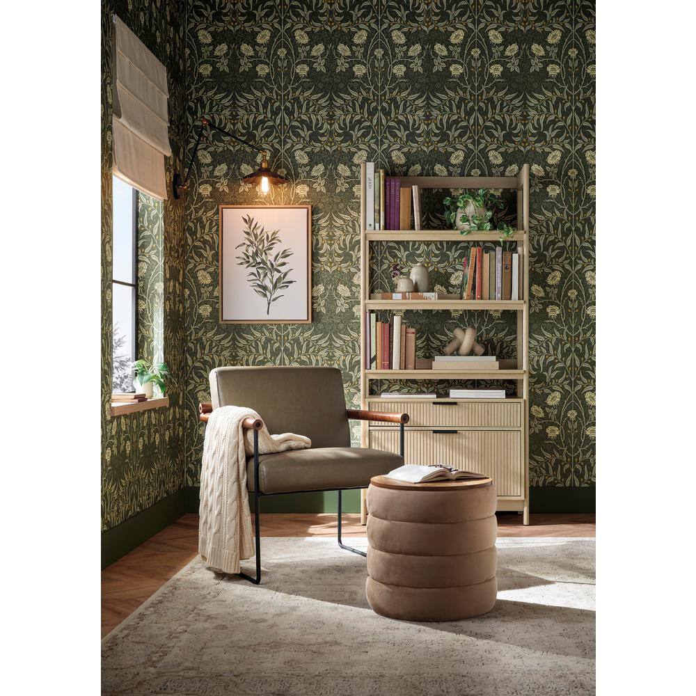 Natural Framed Green Botanical Canvas Wall Art