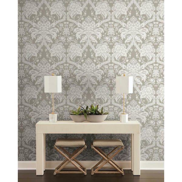 60.75 sq ft Beige French Artichoke Dam Pre-Pasted Wallpaper