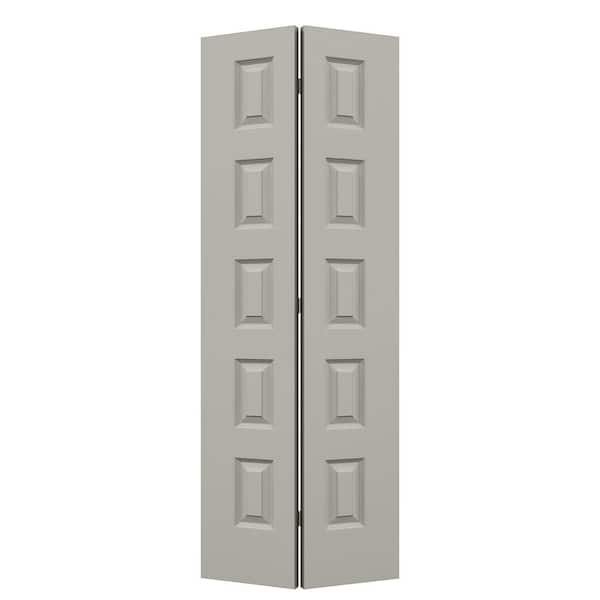 32 in. x 80 in. Rockport Vanilla Painted Smooth Molded Composite Closet Bi-fold Door