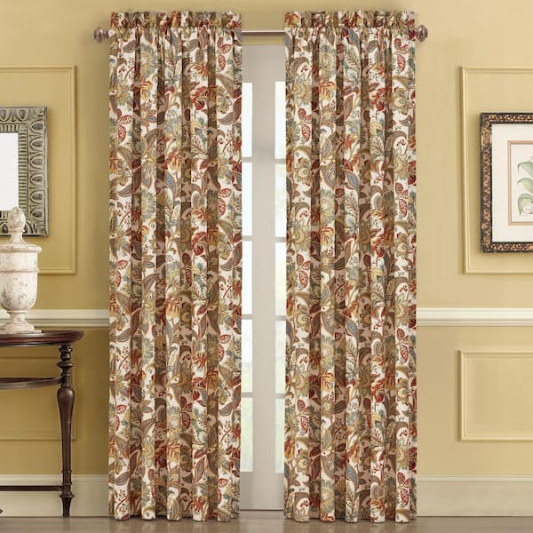 August Multi Cotton 95" Window Panel Pair