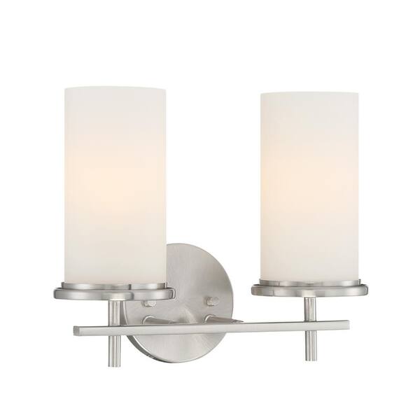 Reviews for Minka Lavery Haisley 13.25 in. 2Lights Brushed Nickel