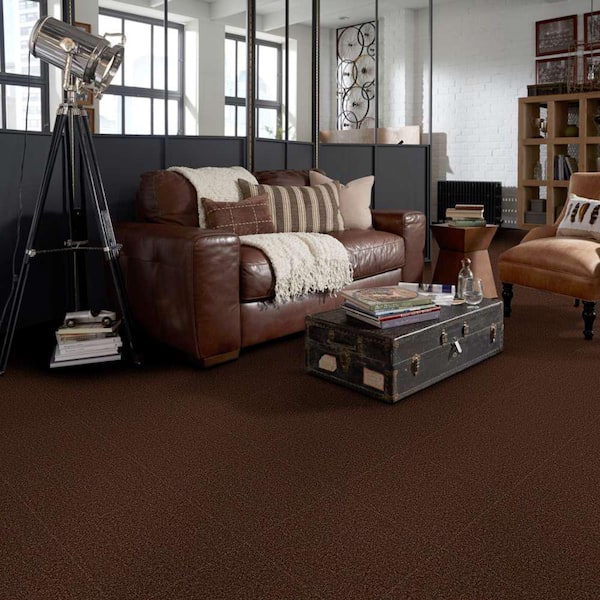Palmdale I - Tunisia Sand - Orange 15 ft. 17.6 oz. Polyester Texture Installed Carpet
