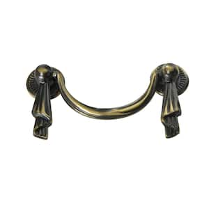 Lauren Drop Center-to-Center Pull, Antique Brass, 2.5 in. Center-to-Center