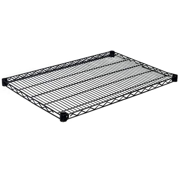 Storage Concepts 1.5 in. H x 35.5 in. W x 24 in. D Steel Wire Shelf in Black