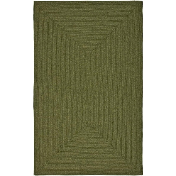SAFAVIEH Braided Green 9 ft. x 12 ft. Solid Area Rug