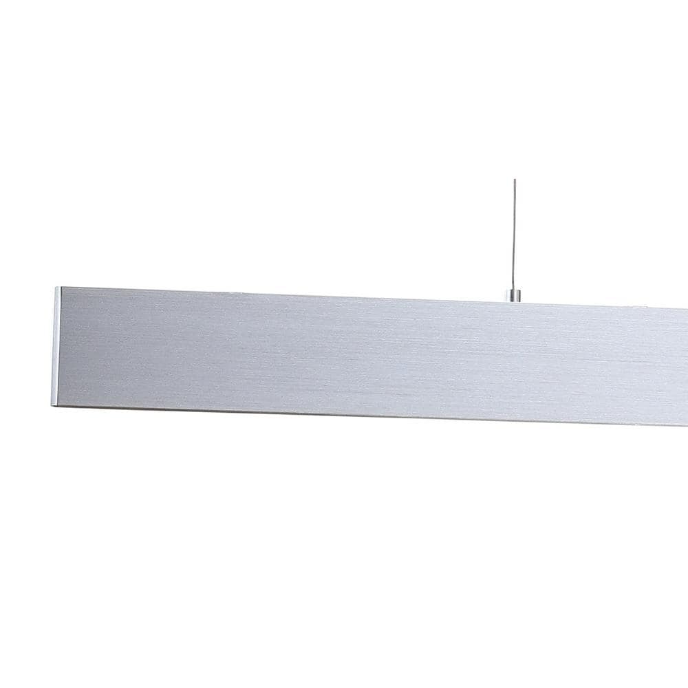 Draper 32" Brushed Aluminum Contemporary Adjustable LED Pendant