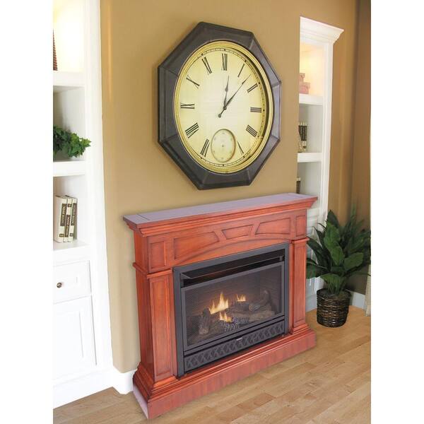 ProCom 44 in. Convertible Vent-Free Propane Gas Fireplace in Heritage Cherry