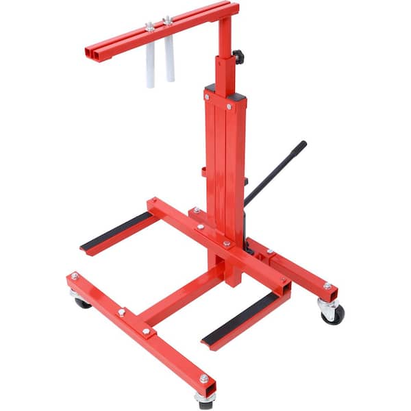 Red Steel Hydraulic Door Remover and Installer Jack Hoist Lift Jack Stand Dolly