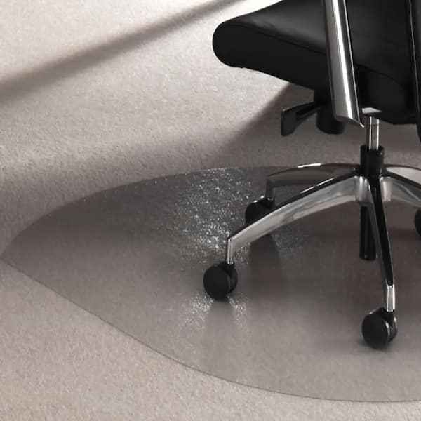 Ultimat Clear 39 in. x 49 in. Polycarbonate Contoured Indoor Chair Mat for Carpets up to 1/2 in.