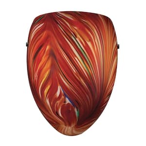 Arco Baleno 1-Light Multicolor Glass Sconce