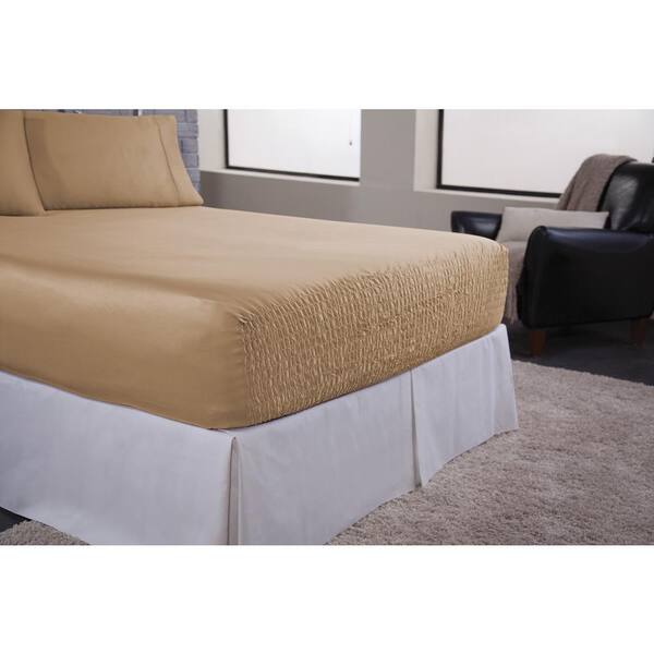  BEDTITE ABSOLUTELY FITTING, Cotton Rich 500 Thread Count, Deep  Pocket Fitted Sheet, Flat Sheet & 2 Pillow Cases