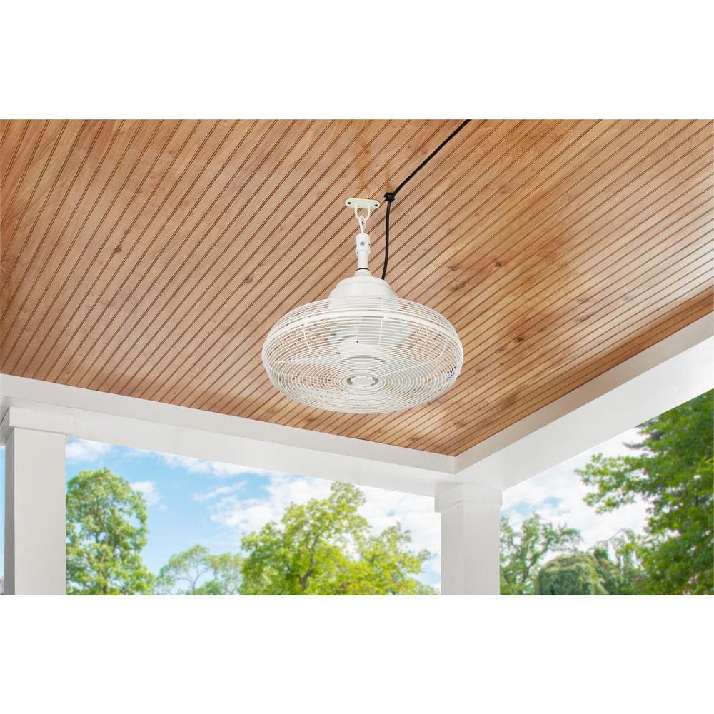 Have a question about Hampton Bay Conyer 18 in. Indoor/Wet Outdoor 3-Speed  Anywhere Fan White with Convenient Hanging Hook? - Pg 1 - The Home Depot