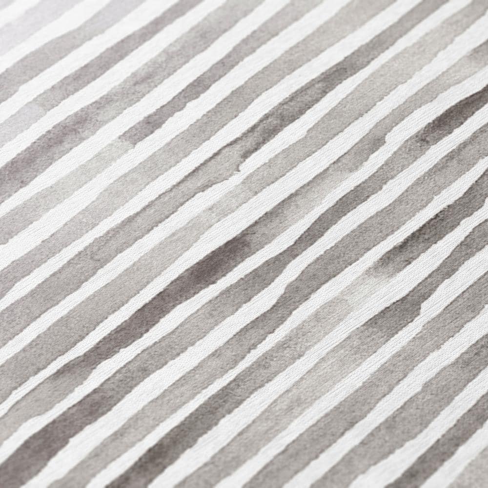 Coastal Tranquility Gray Chenille 10' x 14' Washable Area Rug