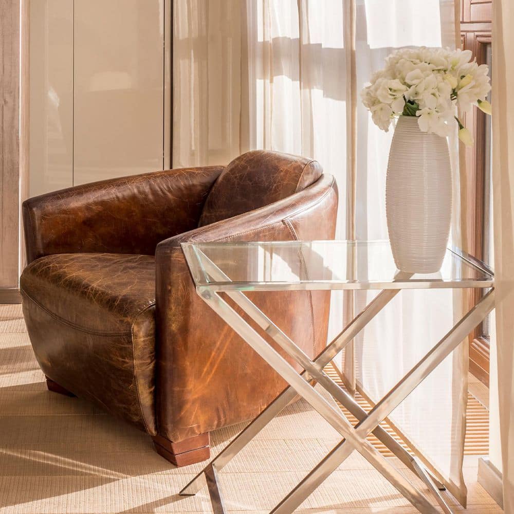 12" Clear Tempered Glass Square Table Top with Polished Edges
