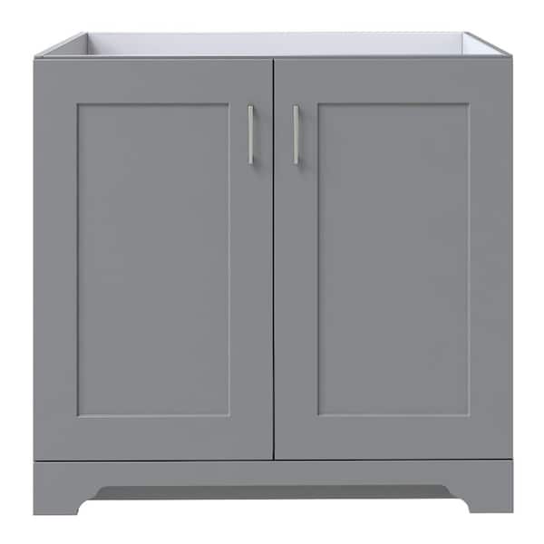 Home Decorators Collection Hawthorne 36 in. W x 21.75 in. D x 34 in. H Bath Vanity Cabinet without Top in Twilight Gray