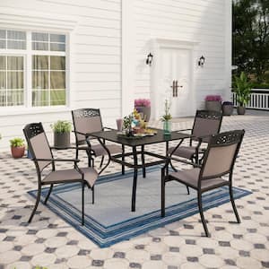 Kingman 5pc sling folding online patio dining set