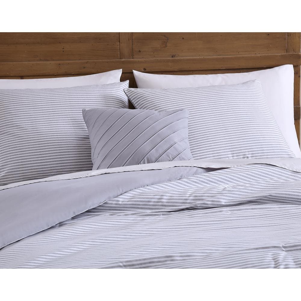 UPC 841323187739 product image for Rainey 4pc enzyme washed striped comforter set- King - Grey (soft washed microfi | upcitemdb.com