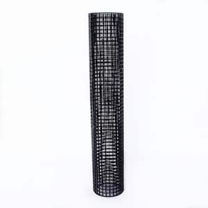 1/4 in. x 24 in. x 50 ft. 21-Gauge Black PVC Vinyl Coated Hardware Cloth Garden Fence Supports Poultry-Netting Cage