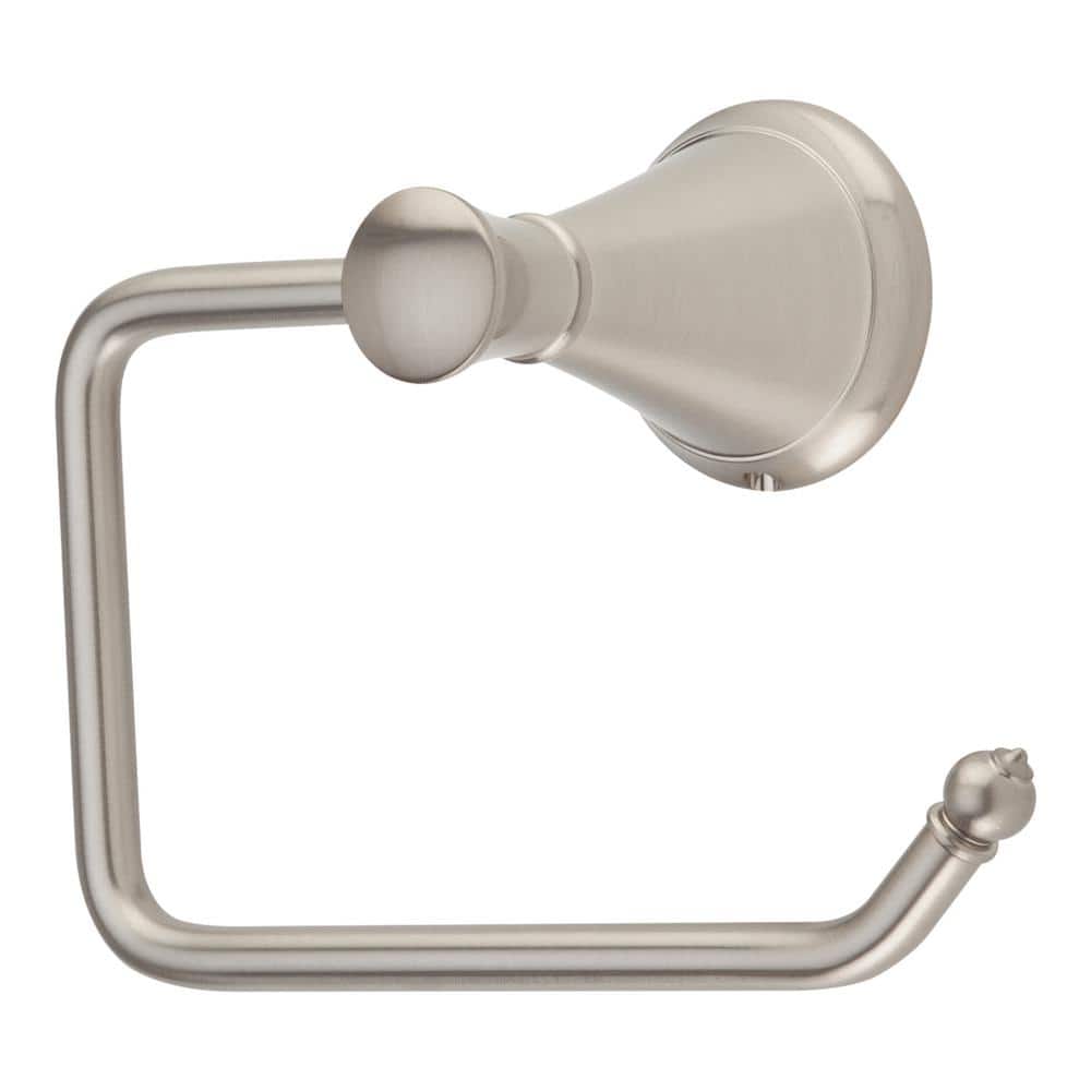 Saxton Brushed Nickel Single Post Toilet Paper Holder