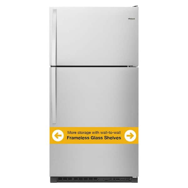 20.5 cu. ft. Top Freezer Refrigerator in Monochromatic Stainless Steel