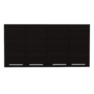 13.1-in W x 47.2-in D x 23.6-in H Particle Board Ready to Assemble Upper Wall Mounted Double Kitchen Cabinet in Black