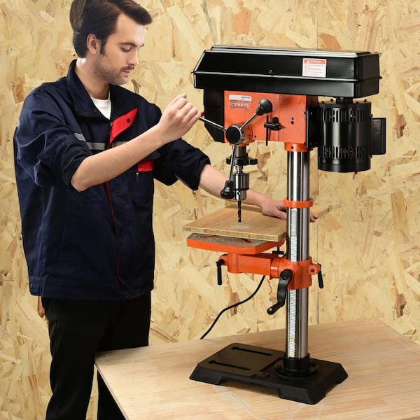 SKYSHALO Benchtop Drill Press, Variable Speed Cast Iron Bench