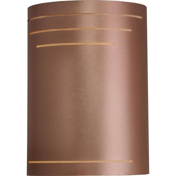 Filament Design 1-Light 12 in. Outdoor Raw Copper Exterior Wall Sconce