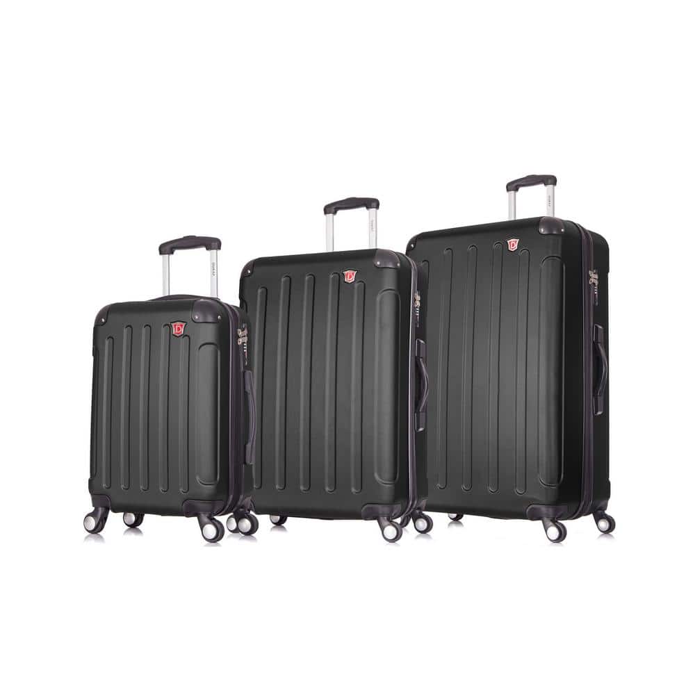 Intely 20 in./28 in./32 in. Black Smart Hardside with USB Port & Integrated