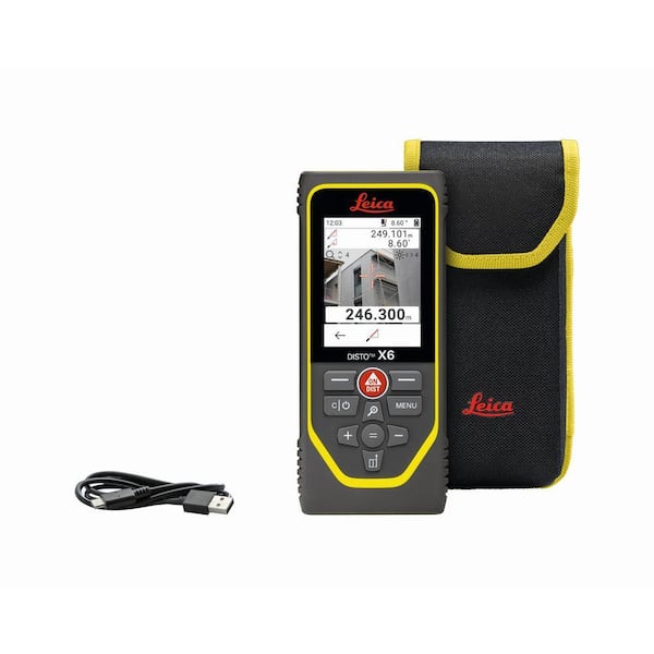 Leica 800 ft. range Laser Distance Tape Measuring Tool with P2P