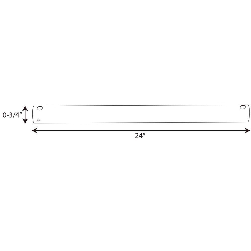 Antique Nickel 24-Inch Ceiling Fan Downrod