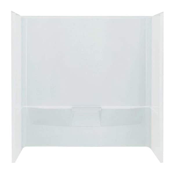 Shower Back Wall In White 71042100, Bathtub Wall Surround One Piece