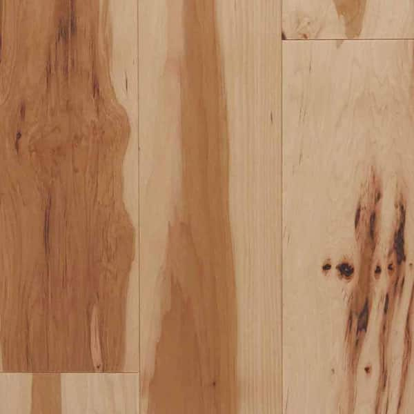 Natural Low Gloss Hickory 3/4 in. T x 3 in. W Smooth Solid Hardwood Flooring (24 sq.ft./case)