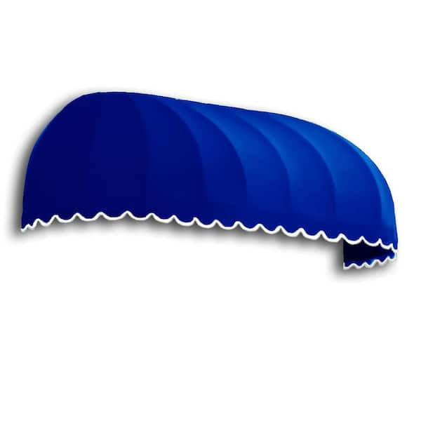 AWNTECH 6.38 ft. Wide Chicago Window/Entry Fixed Awning (44 in. H x 36 in. D) in Bright Blue