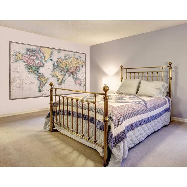 Brewster 118 in. x 98 in. Historic World Wall Mural