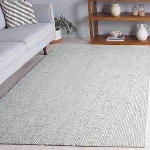 Abstract Sage/Ivory 3 ft. x 5 ft. Speckled Area Rug