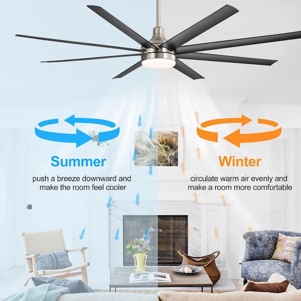Breezary Archer 6 ft. Indoor Black-Blade Satin Nickel 120