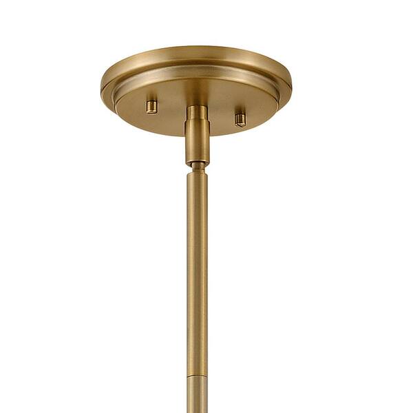 HINKLEY - Argo 1-Light Heritage Brass Standard Mini Pendant Light