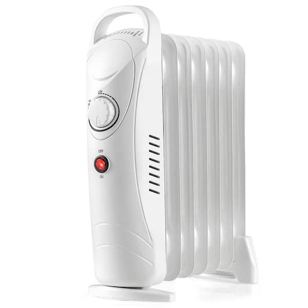 700W Convection Electric Oil Filled Radiator Heater with Adjustable Thermostat