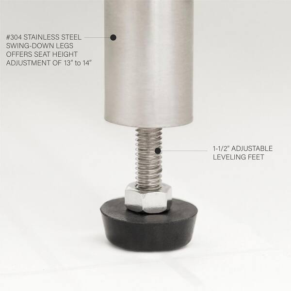 ●BOO SEACHROME 26.5 in. x 16 in. Redondo Dual Clamp Portable Tub