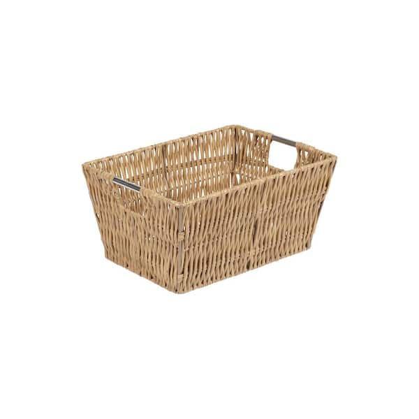 Green 3 Pack Plastic Baskets with Handles Small Soft Carry Totes Stackable