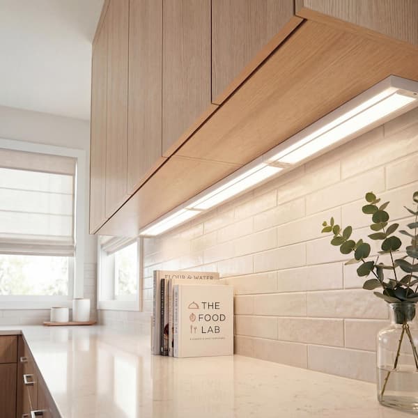 6U Series 30 in. LED Textured White Under Cabinet Light