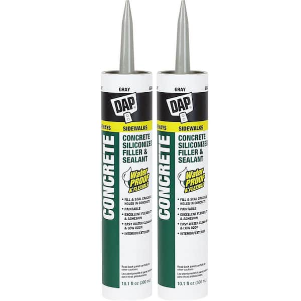 DAP 10.1 oz. Gray Concrete and Mortar Filler Latex Sealant (2-Pack)