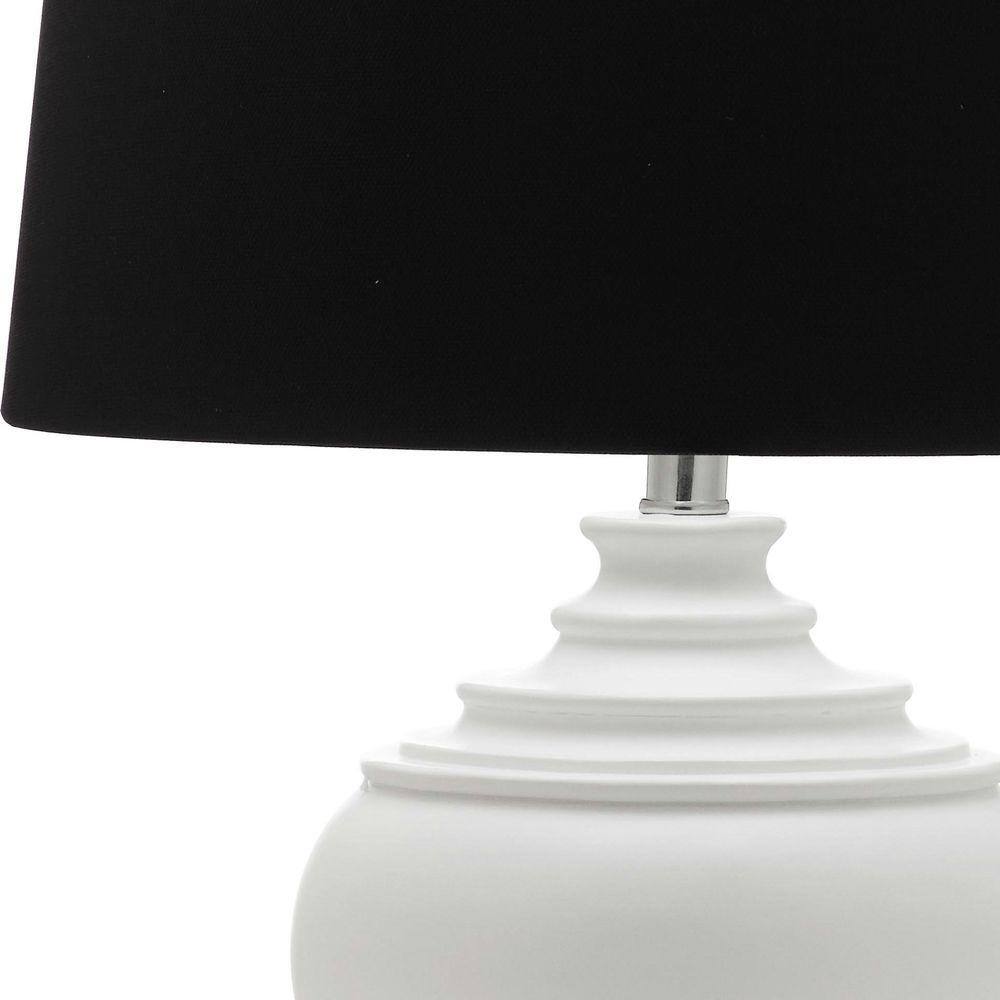 Callaway White and Black Urn Table Lamp Set