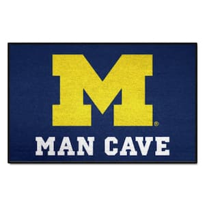 University of Michigan Blue Man Cave 2 ft. x 3 ft. Area Rug