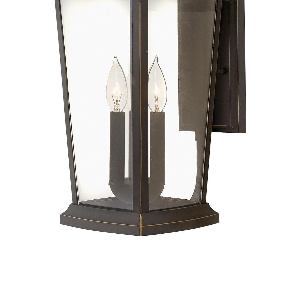 Elegant Bromley Oil Rubbed Bronze 3-Light Outdoor Wall Sconce