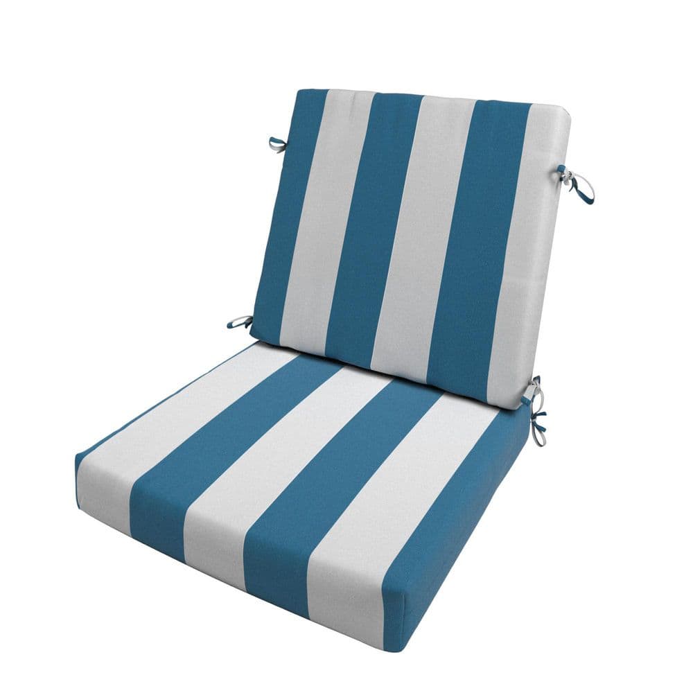 Dining Chair Cushion with Sunbrella Fabric and Dual-Layer Foam Core, 20 x 40 in. Cabana Regatta price history on PriceWatchPro