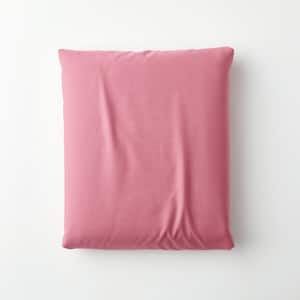Company Cotton Wild Rose Solid 300-Thread Count Cotton Percale King Fitted Sheet