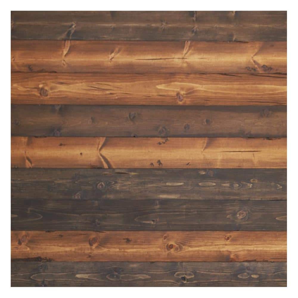 Mix Brown Distressed Pine Solid Wood Wall Panels