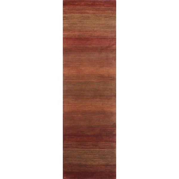BASHIAN Contempo Rust 3 ft. x 8 ft. (2'6" x 8') Solid Contemporary Runner Rug