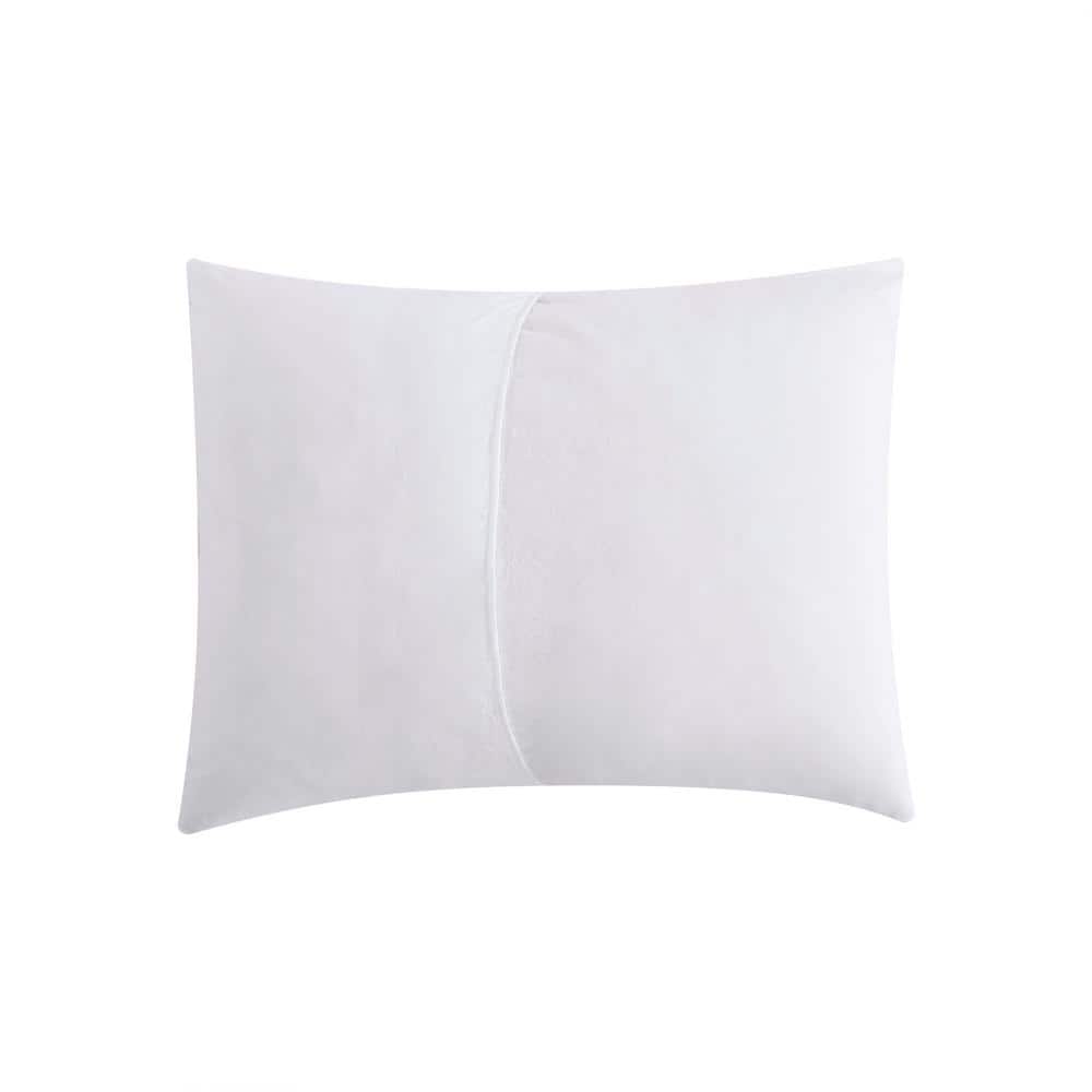 White Twin Microfiber Comforter Set with Frills